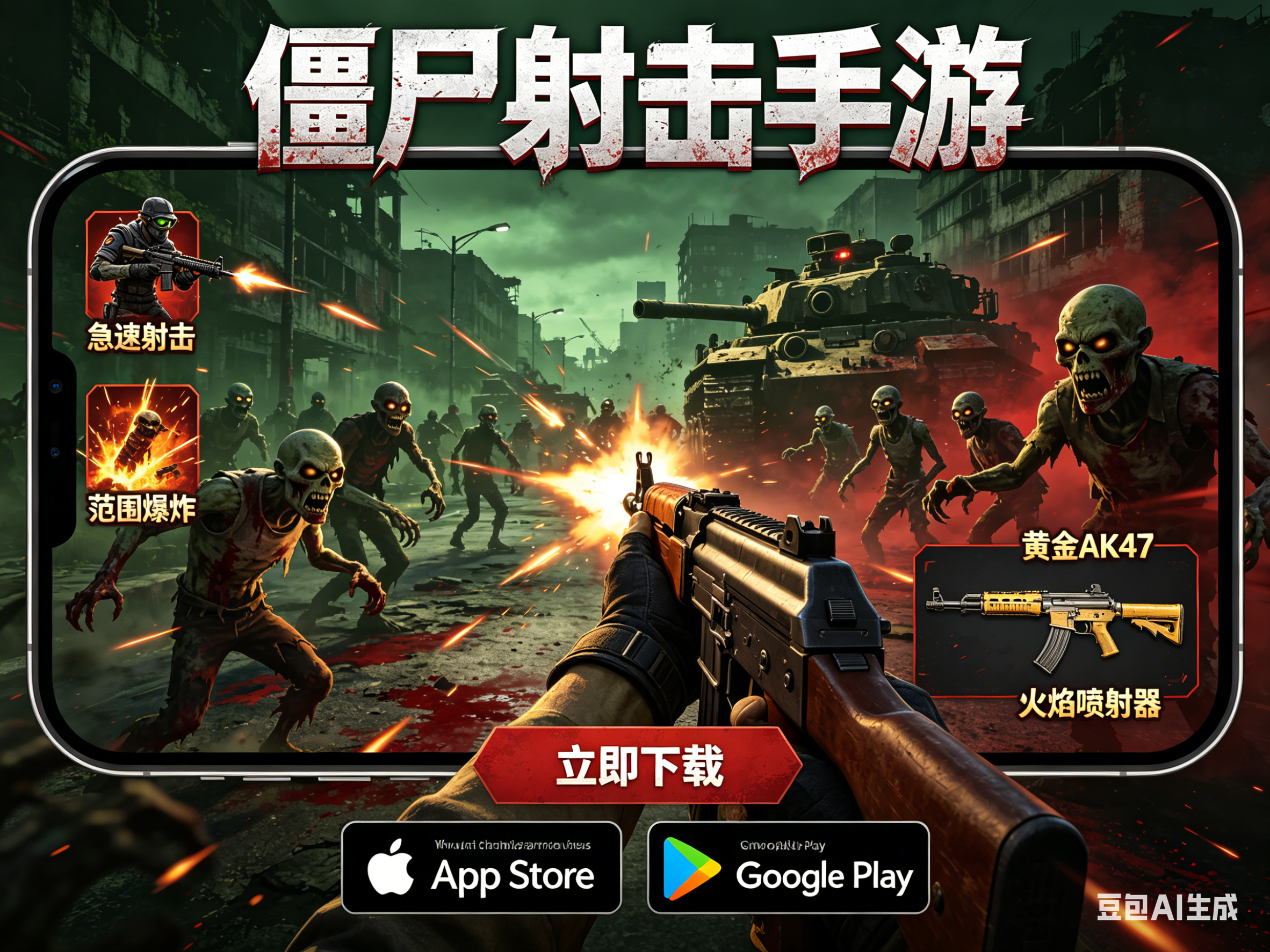 打僵尸的射击类手游