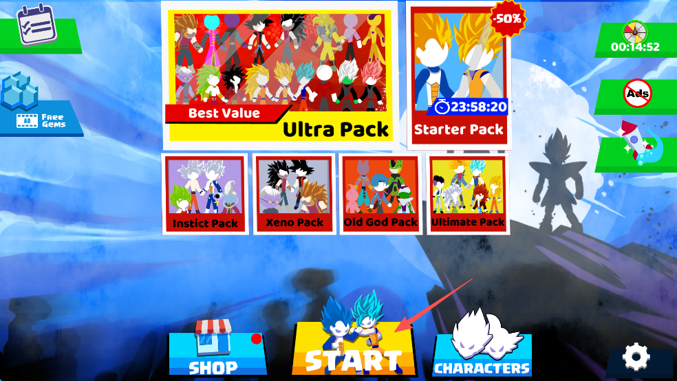 火柴人悟空格斗